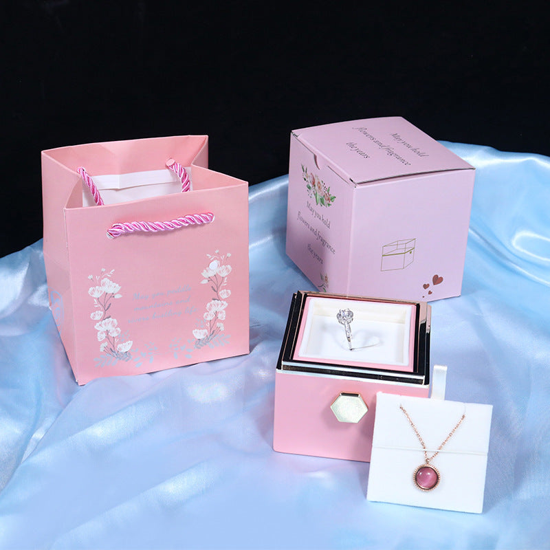 Veloura Rotating Eternal Rose Gift Box