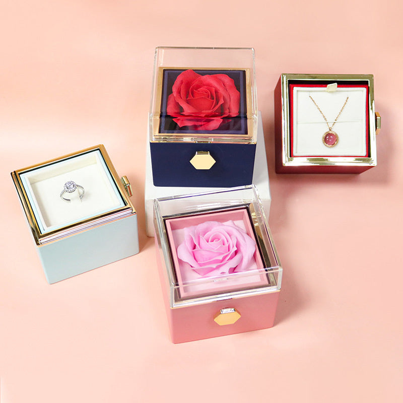Veloura Rotating Eternal Rose Gift Box