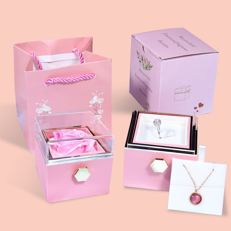 Veloura Rotating Eternal Rose Gift Box