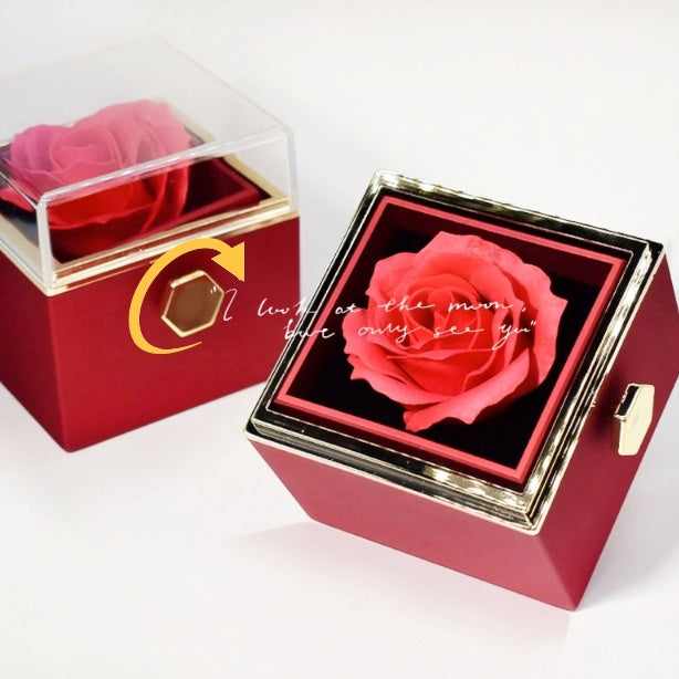 Veloura Rotating Eternal Rose Gift Box