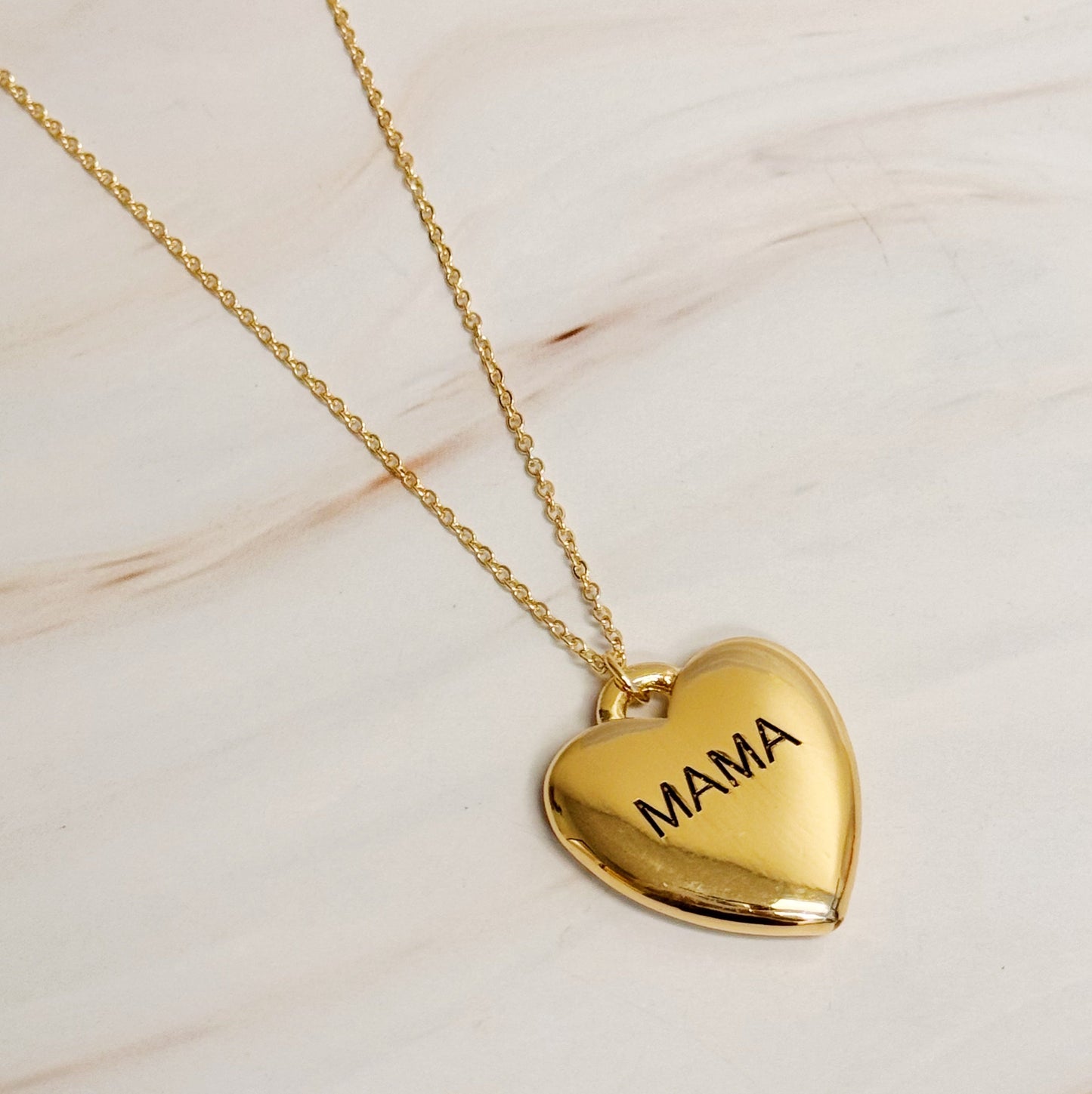 Veloura Mama Heart Necklace
