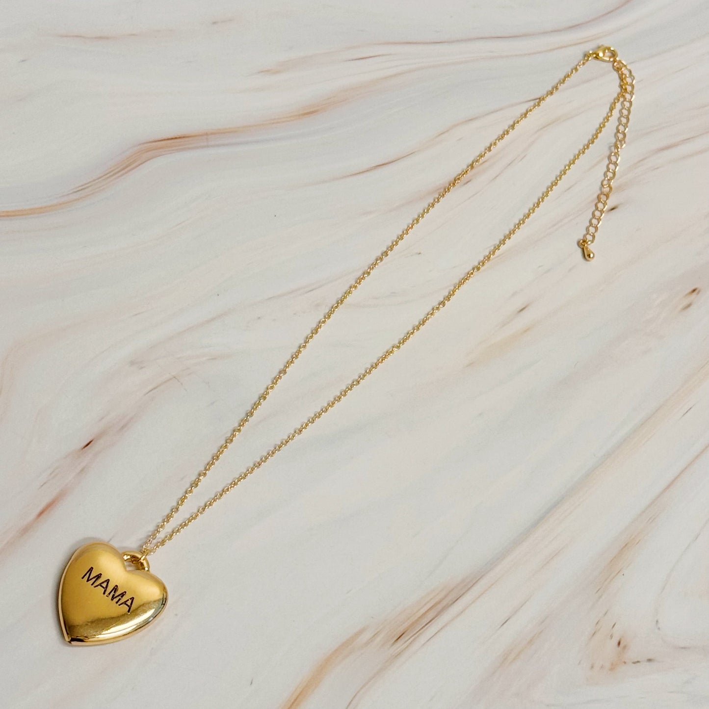 Veloura Mama Heart Necklace