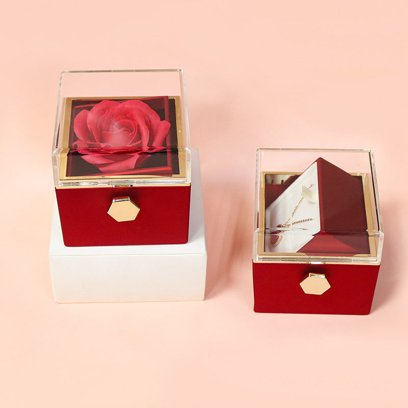 Veloura Rotating Eternal Rose Gift Box
