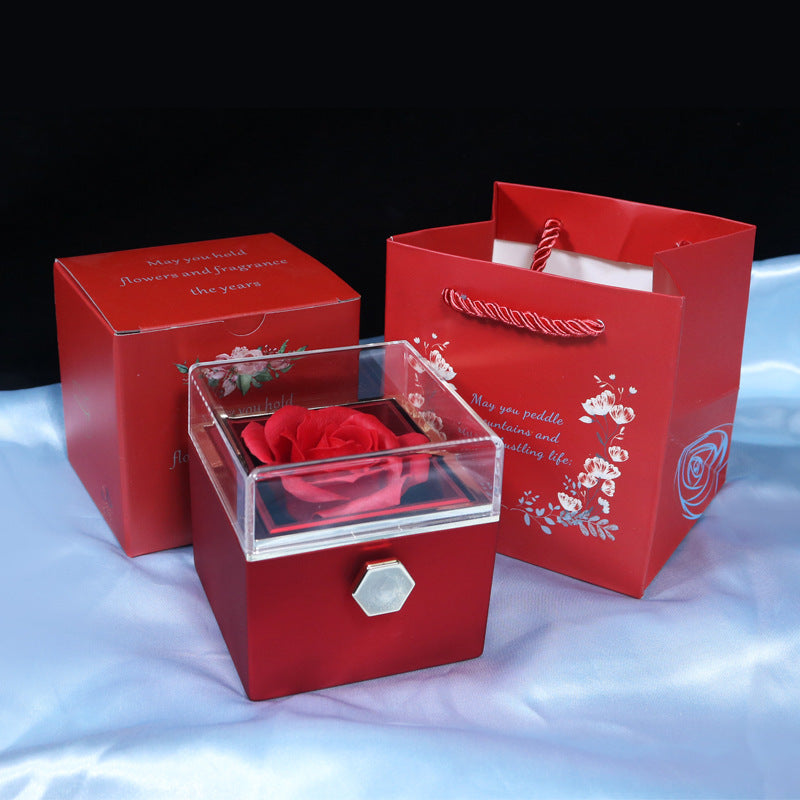 Veloura Rotating Eternal Rose Gift Box
