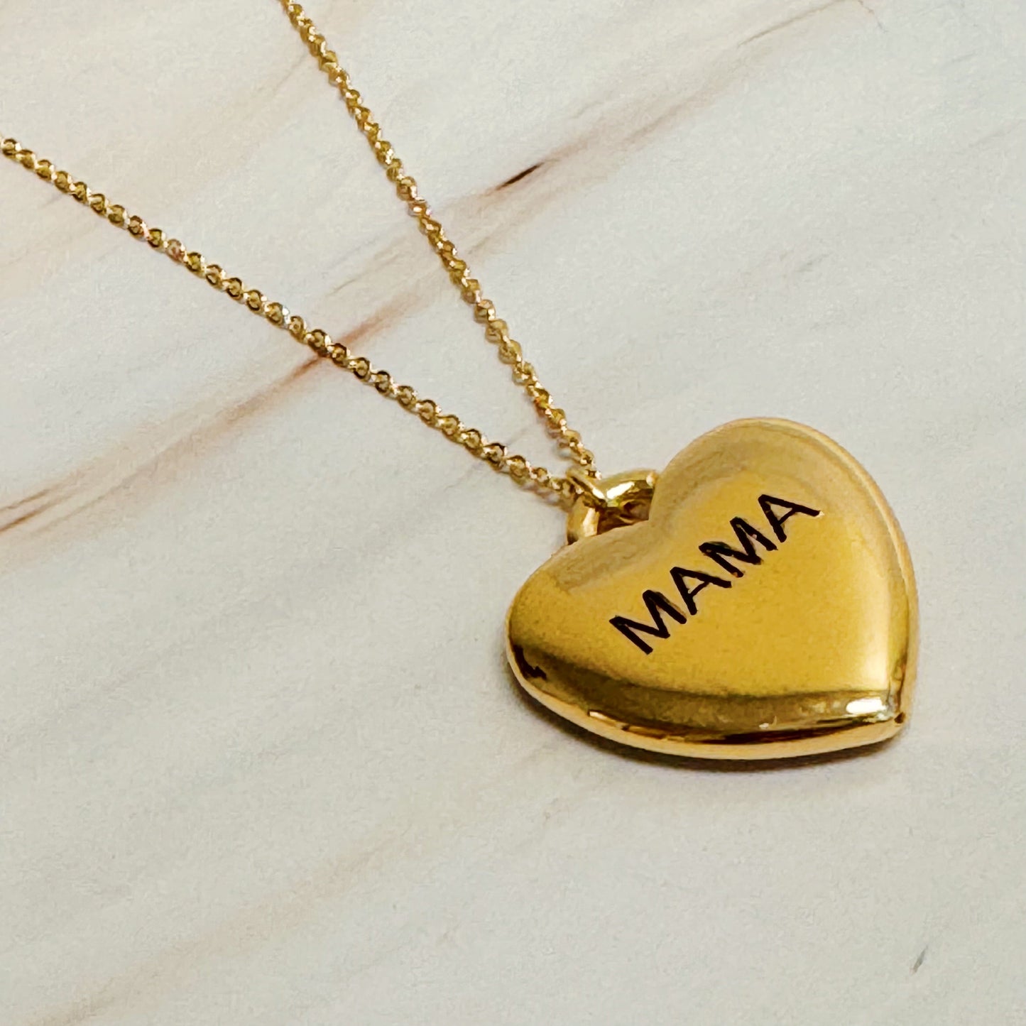 Veloura Mama Heart Necklace